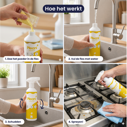 Ontvetter Schoonmaakpoeder - Starterset