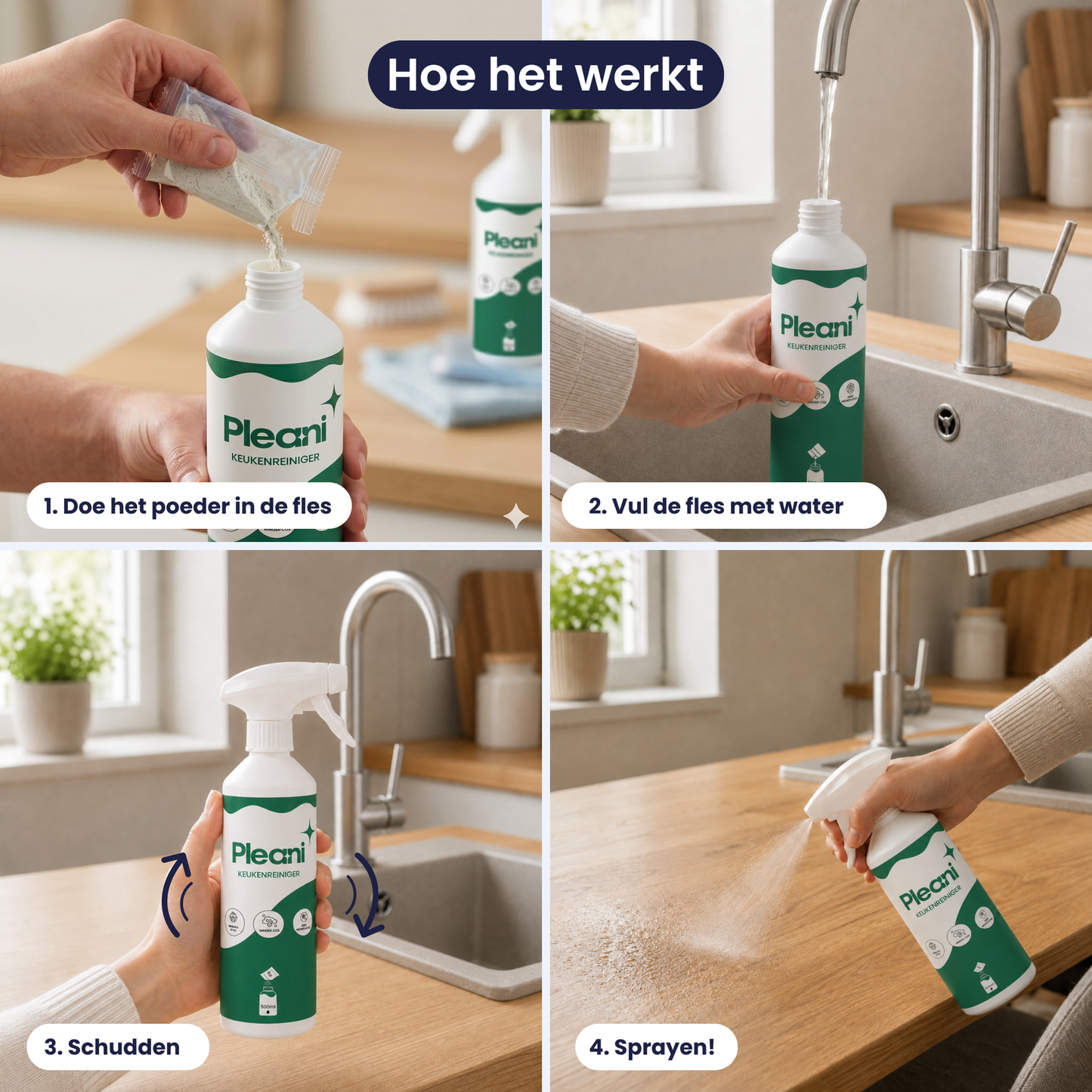 Keukenreiniger Schoonmaakpoeder 8-pack