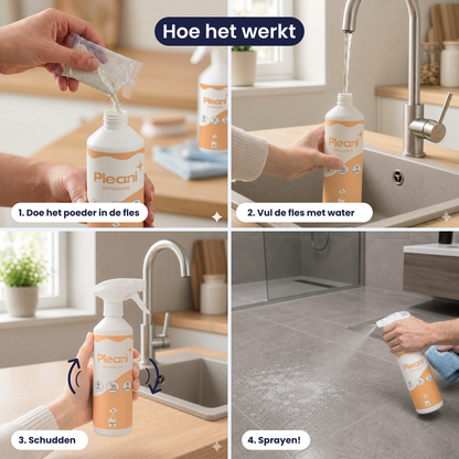 Ontkalker Schoonmaakpoeder - Starterset