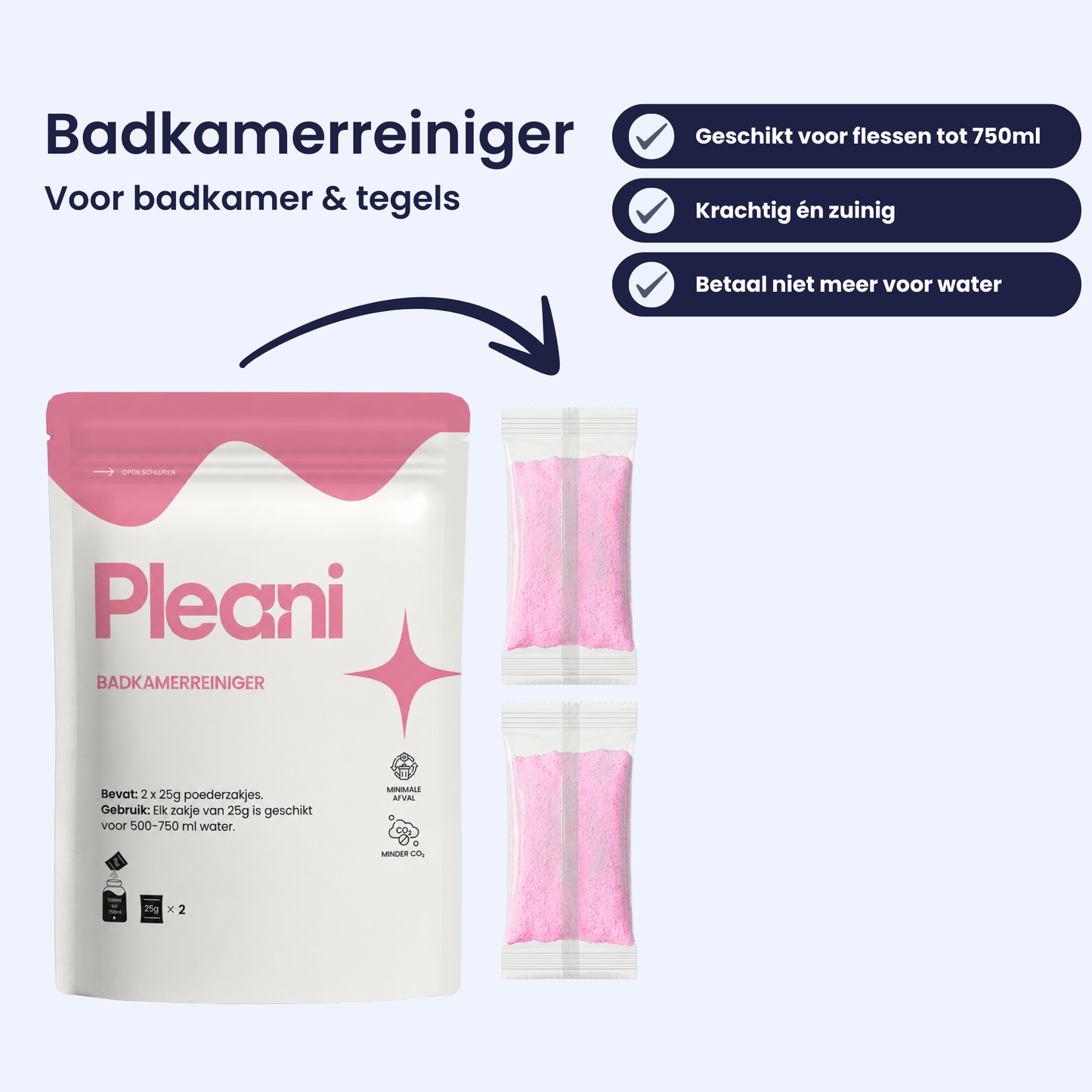 Badkamerreiniger Schoonmaakpoeder 2-pack
