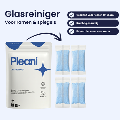 Glasreiniger Schoonmaakpoeder - Starterset