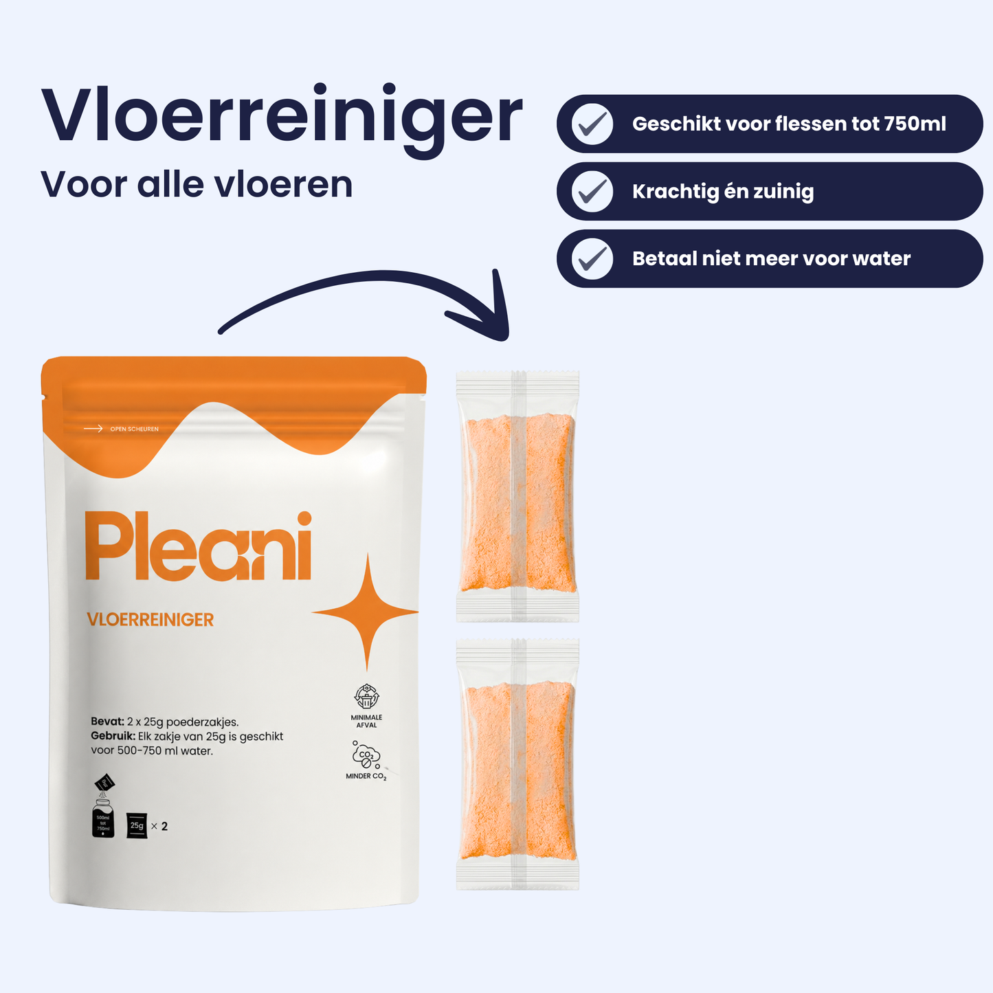 Vloerreiniger Schoonmaakpoeder 2-pack