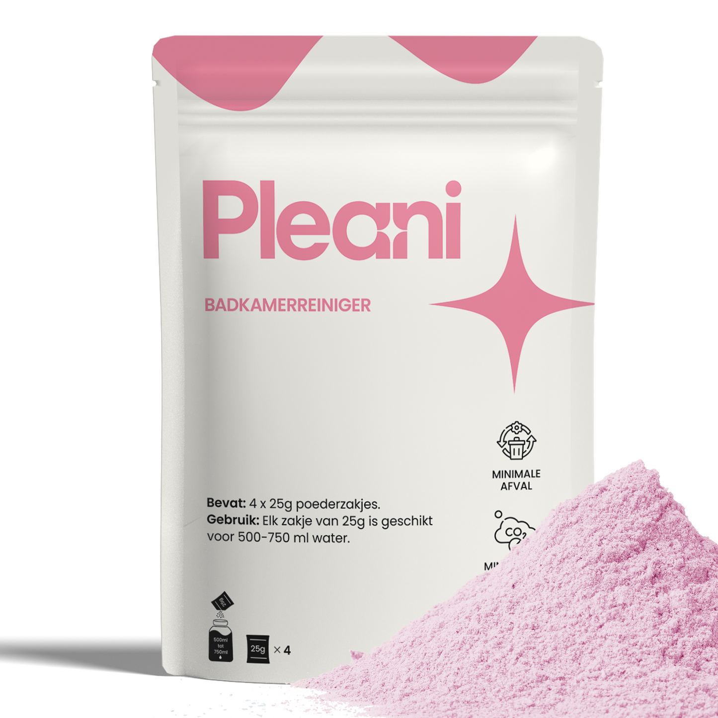 Badkamerreiniger Schoonmaakpoeder 4-pack
