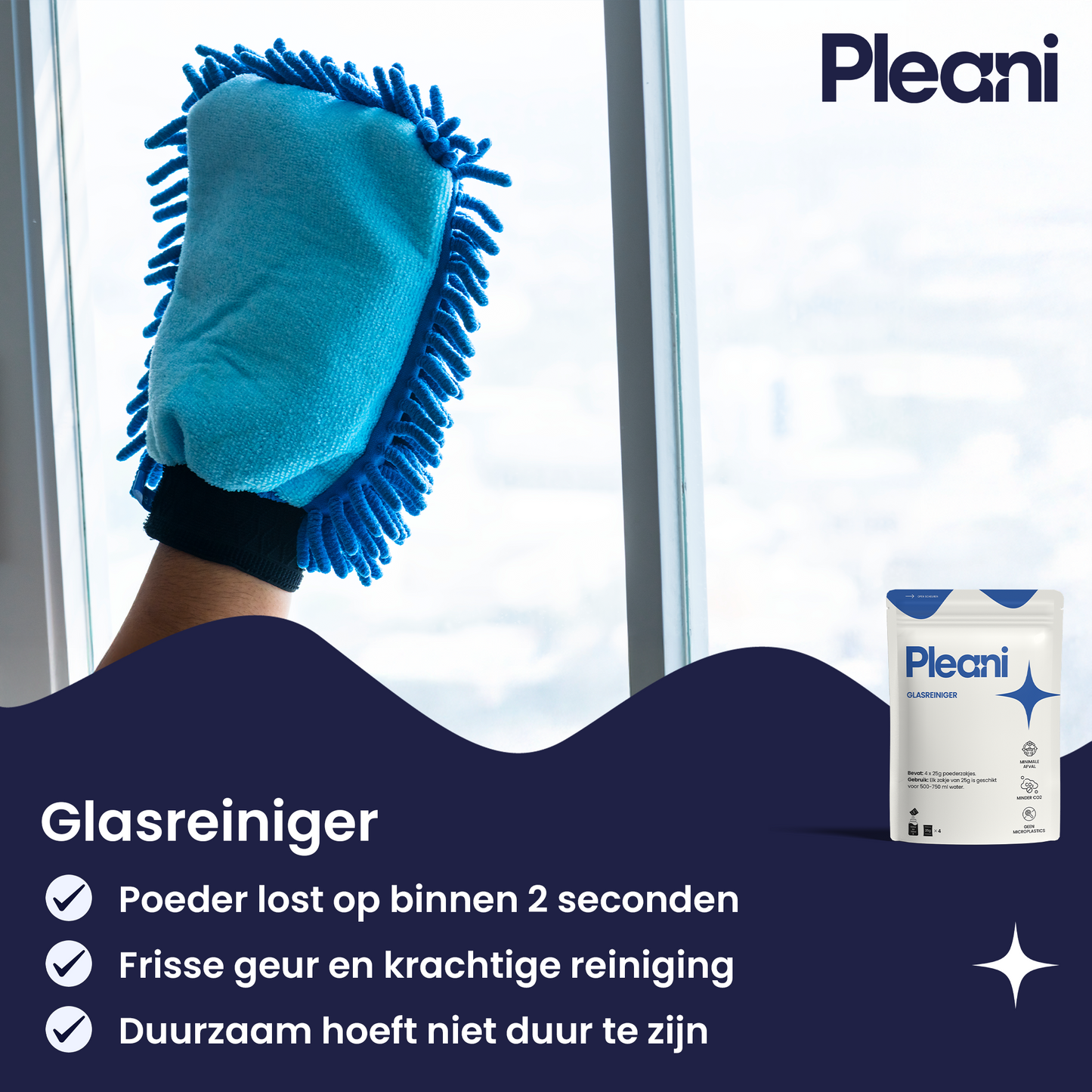 Glasreiniger Schoonmaakpoeder - Starterset