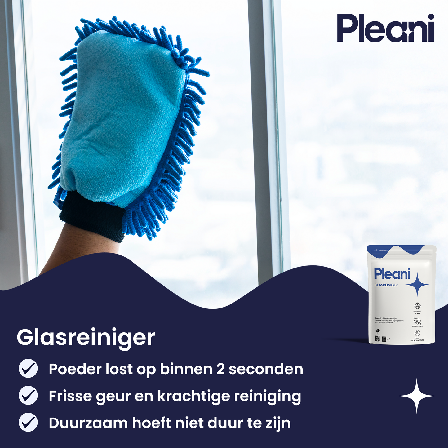 Glasreiniger Schoonmaakpoeder 8-pack