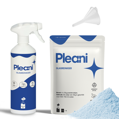 Glasreiniger Schoonmaakpoeder - Starterset