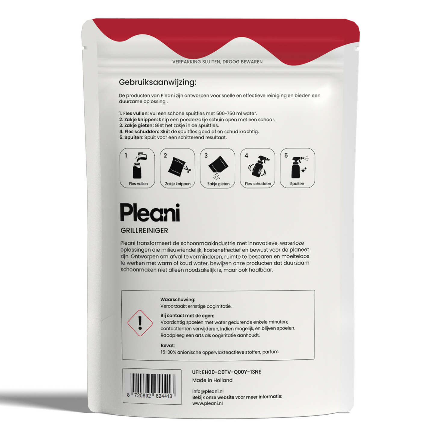 Grillreiniger Schoonmaakpoeder 8-pack