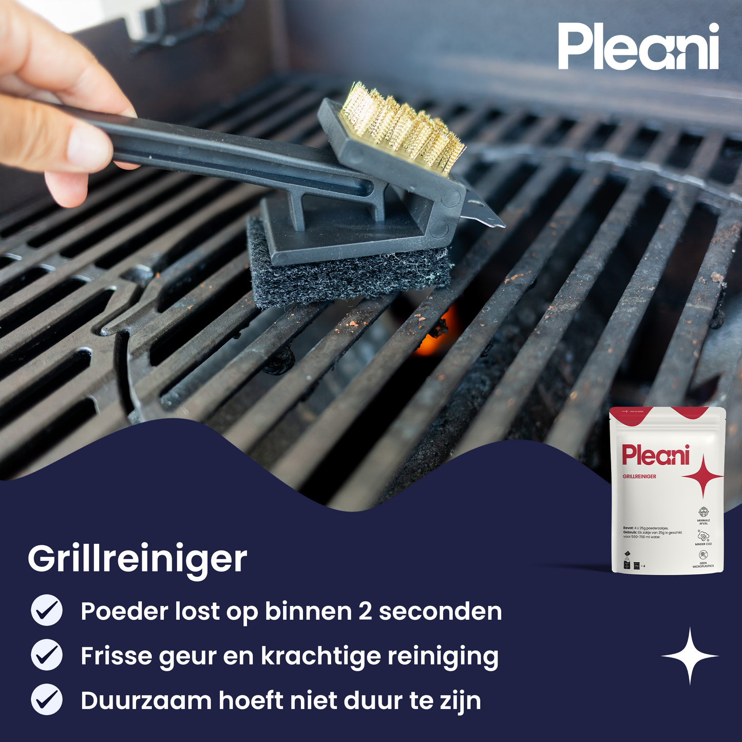 Grillreiniger Schoonmaakpoeder 4-pack