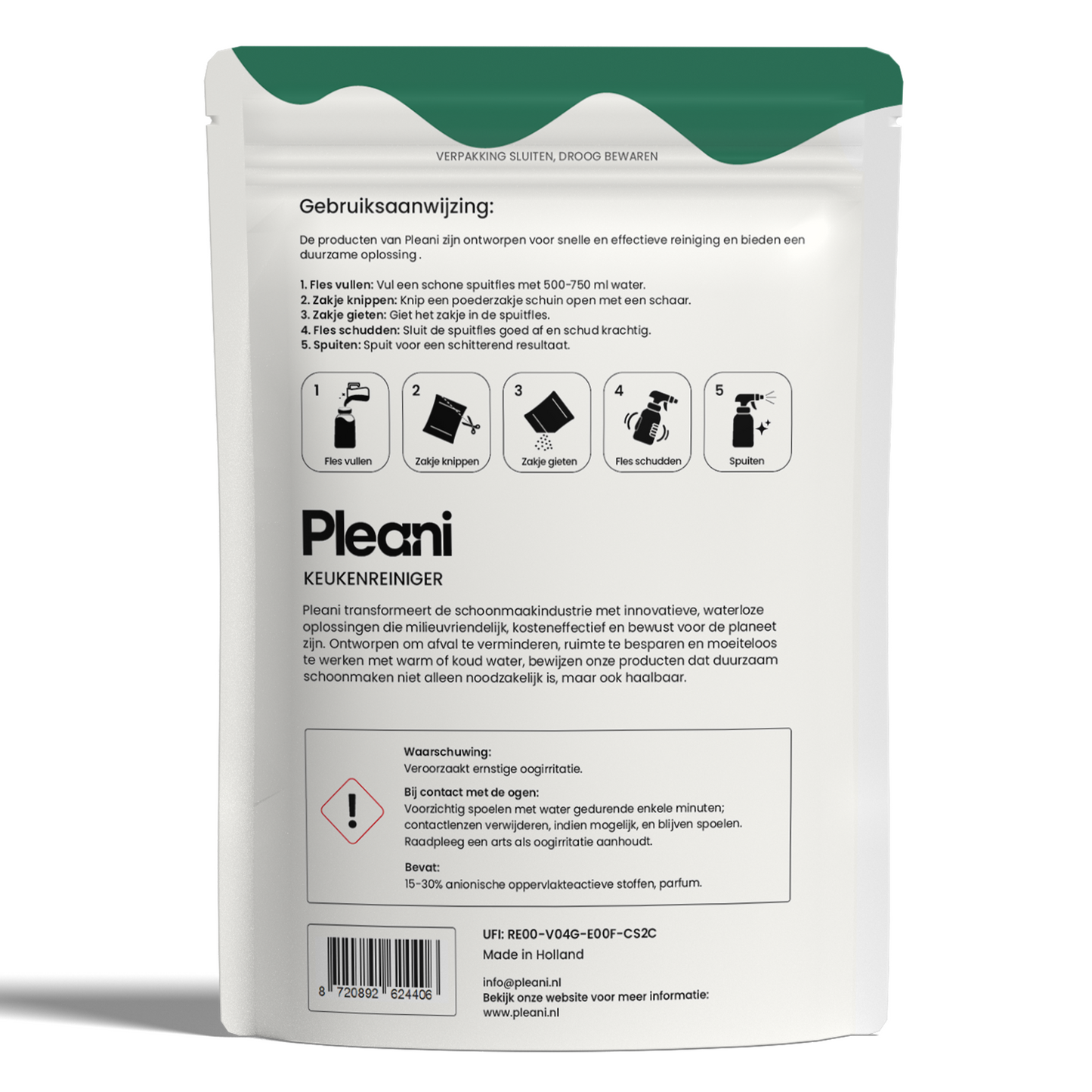 Keukenreiniger Schoonmaakpoeder 8-pack