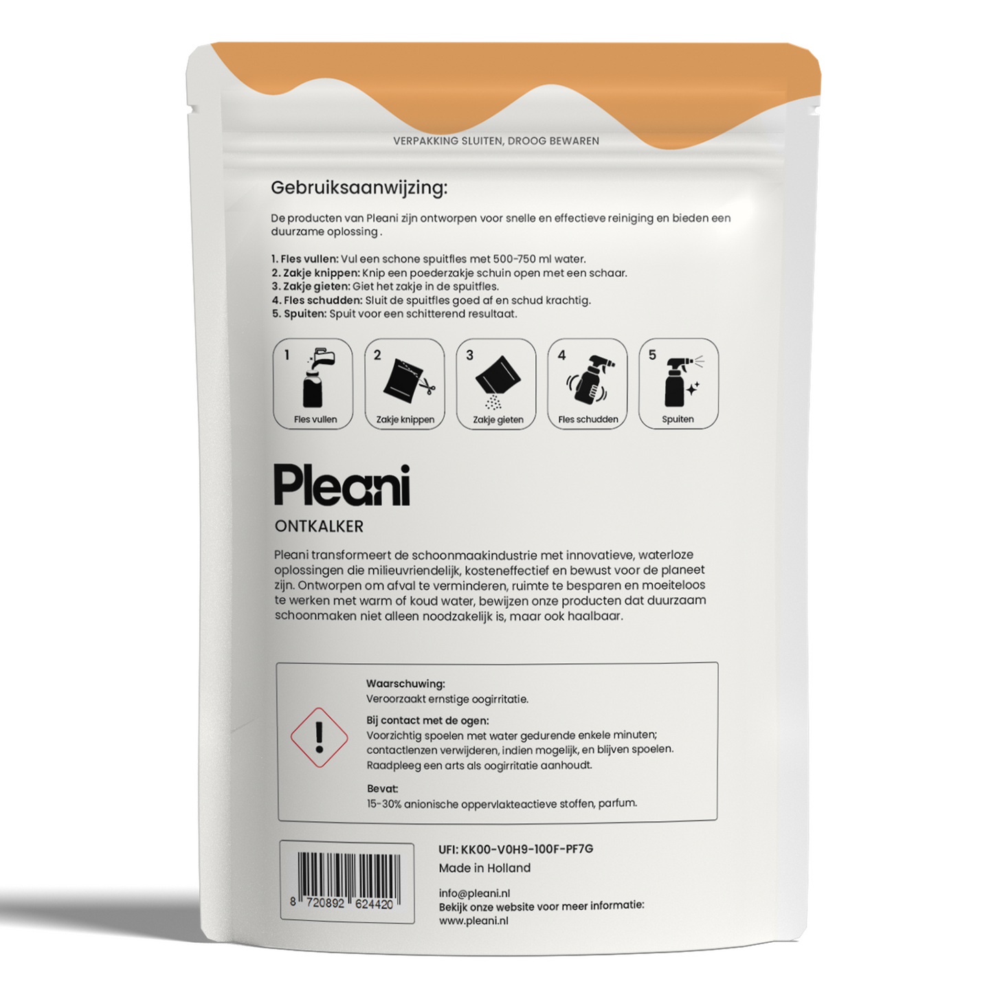 Ontkalker Schoonmaakpoeder 8-pack