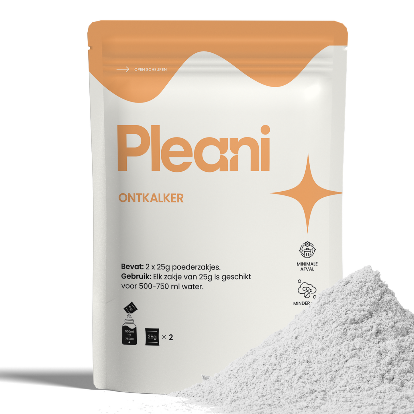 Ontkalker Schoonmaakpoeder 2-pack