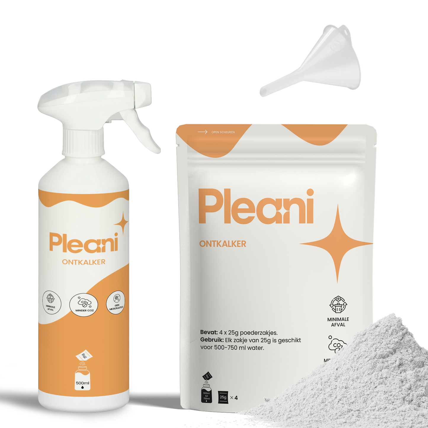 Ontkalker Schoonmaakpoeder - Starterset
