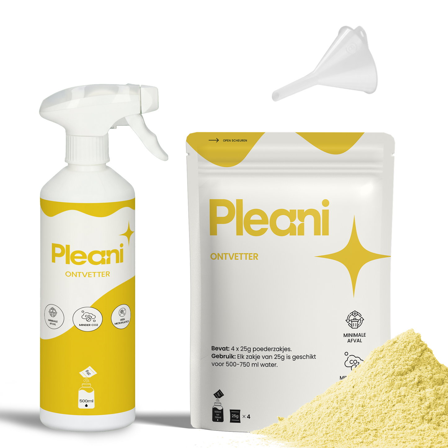 Ontvetter Schoonmaakpoeder - Starterset